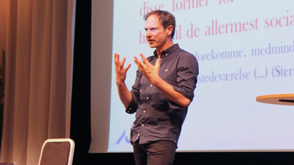 Professor ved Aarhus universitet i Danmark, Ole Henrik Hansen på barnehagekonferansen Nordiske Impulser.