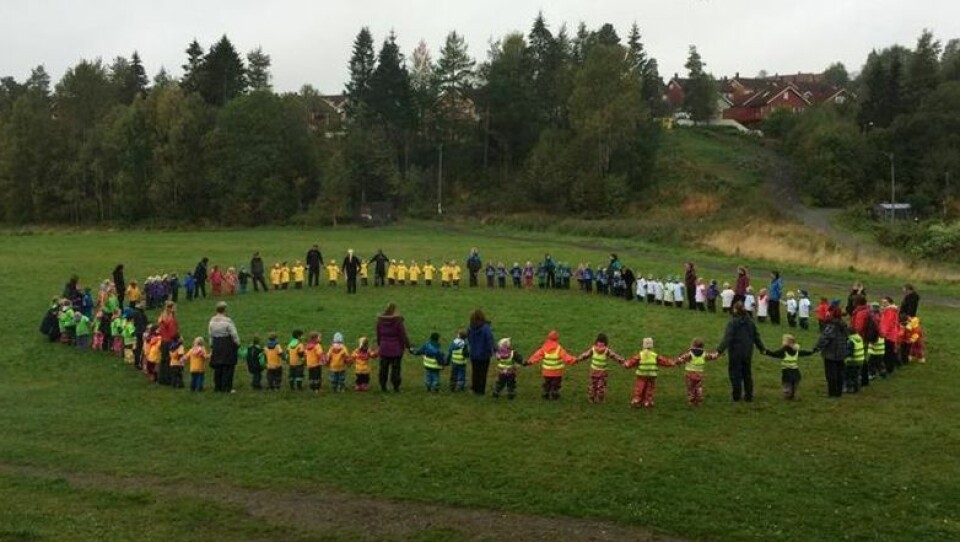 Over hundre barn deltok på den årlige aktivitetsdagen.
