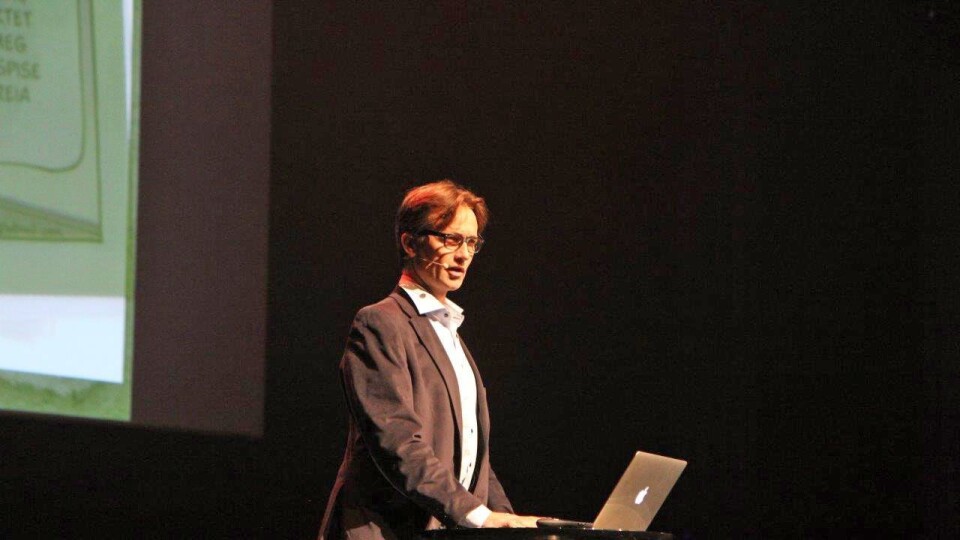 Reidar Hjermann på PBLs lederkonferanse i Bodø i september.