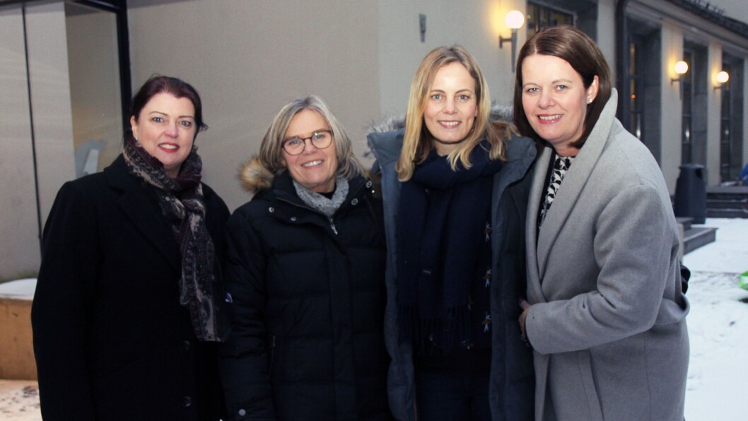 Fra venstre: Daglig leder i ULNA, Nina Wiik, leder for Stine Sofies Stiftelse, Ada Sofie Austegard, HR- og barnehagerådgiver i ULNA, Trude Børstad og personal- og barnehagesjef i ULNA, Laila Haugen. Fra venstre: Daglig leder i ULNA, Nina Wiik, leder for Stine Sofies Stiftelse, Ada Sofie Austegard, HR- og barnehagerådgiver i ULNA, Trude Børstad og personal- og barnehagesjef i ULNA, Laila Haugen.