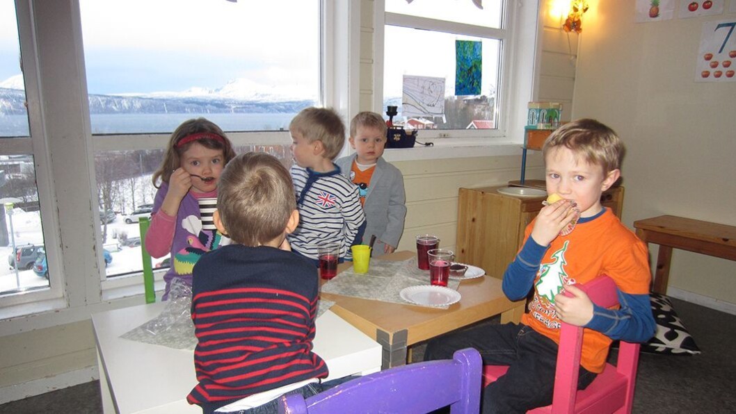 Jubilant: Furutoppen barnehage i Narvik feiret 20-årsjubileum. Jubilant: Furutoppen barnehage i Narvik feiret 20-årsjubileum.