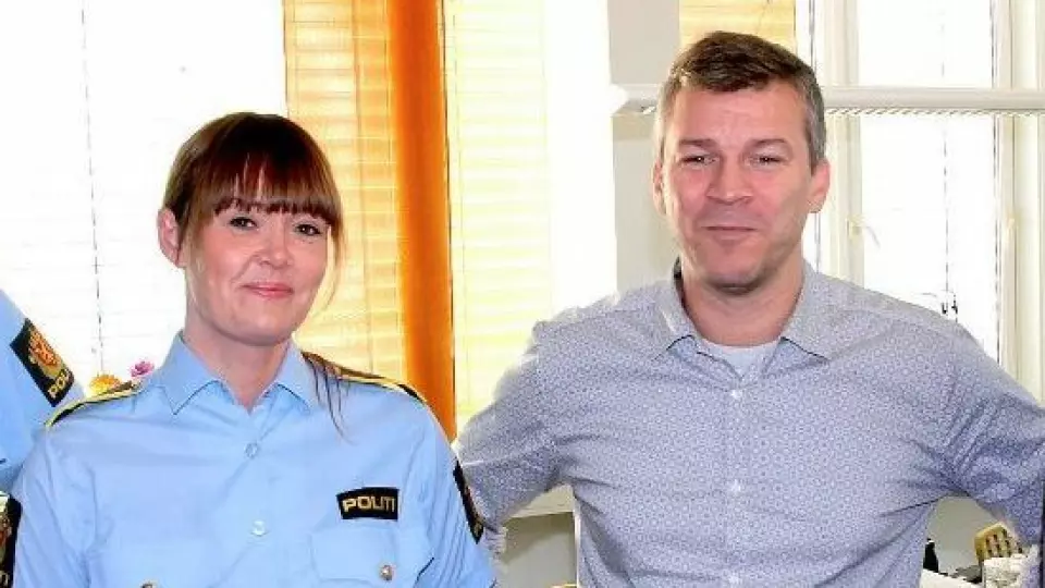 Ståle Luther, leder for Statens Barnehus i Tromsø, og Lise Folkestad, politioverbetjent og koordinator for familievold og seksuelle overgrep.