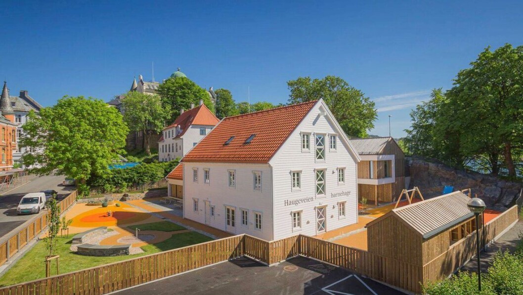 Haugeveien barnehage i Bergen. Haugeveien barnehage i Bergen.