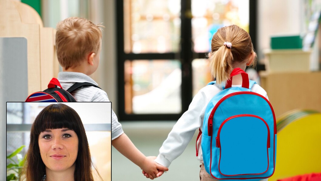 Maja Sandmo Grip, skolestartermamma/universitetslektor v/RKBU Midt-Norge. Maja Sandmo Grip, skolestartermamma/universitetslektor v/RKBU Midt-Norge.