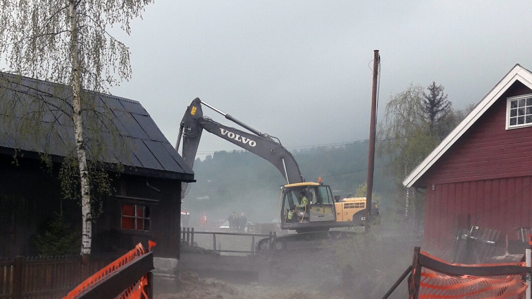Flom i Brynsåa torsdag 18. mai. Flom i Brynsåa torsdag 18. mai.