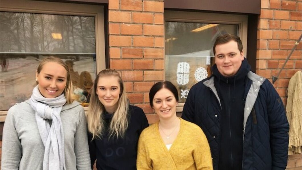 Fra venstre: Andrea Vestby Hagstrøm, Malin Pettersen, Camilla Lindgård og Anders Turkerud. Fra venstre: Andrea Vestby Hagstrøm, Malin Pettersen, Camilla Lindgård og Anders Turkerud.