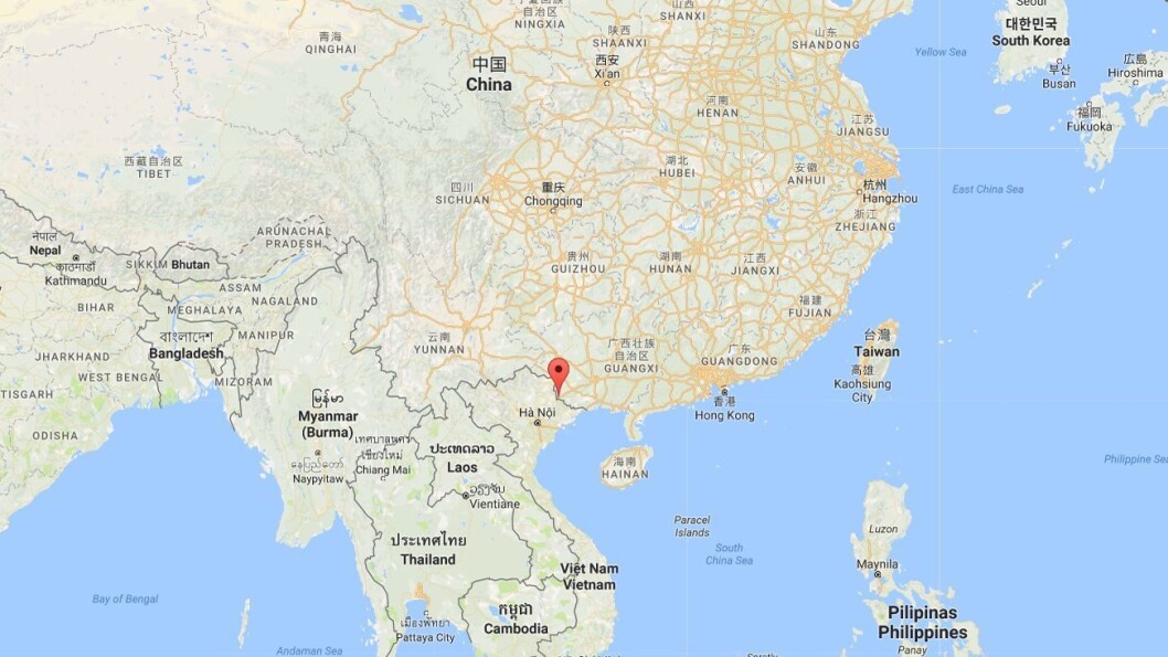 Pingxiang i Chongzuo, Guangxi, Kina. Pingxiang i Chongzuo, Guangxi, Kina.