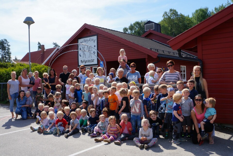 Smedhusåsen barnehage i Rygge var en av åtte finalister i konkurransen om å bli 'Årets barnehage 2016'.