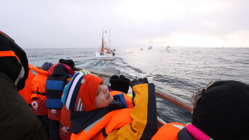 De yngste deltakerne i verdensmesterskapet i skreifiske er ikke interessert i fisk. De vil ha hai, hval og blekksprut. De yngste deltakerne i verdensmesterskapet i skreifiske er ikke interessert i fisk. De vil ha hai, hval og blekksprut.