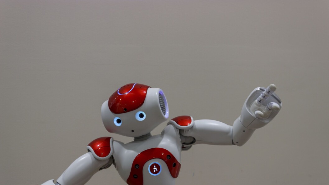 Roboter brukes som en del av det pedagogiske opplegget i flere danske barnehager. Roboter brukes som en del av det pedagogiske opplegget i flere danske barnehager.