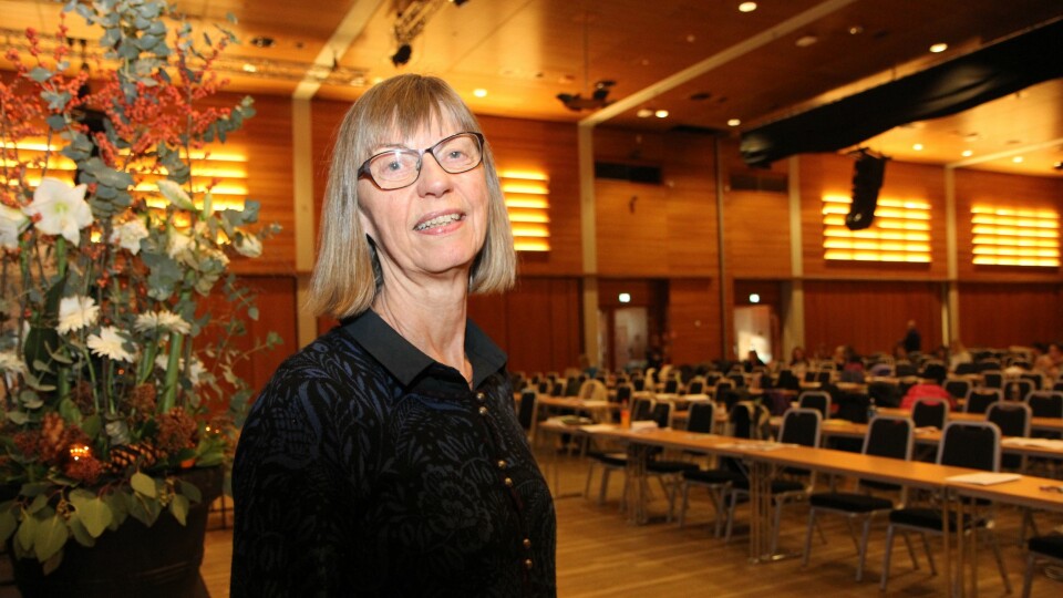 Anne Høigård, førstelektor i norsk ved barnehagelærerutdanningen ved Universitet i Stavanger på Barnehageforums konferanse «Det magiske språket».