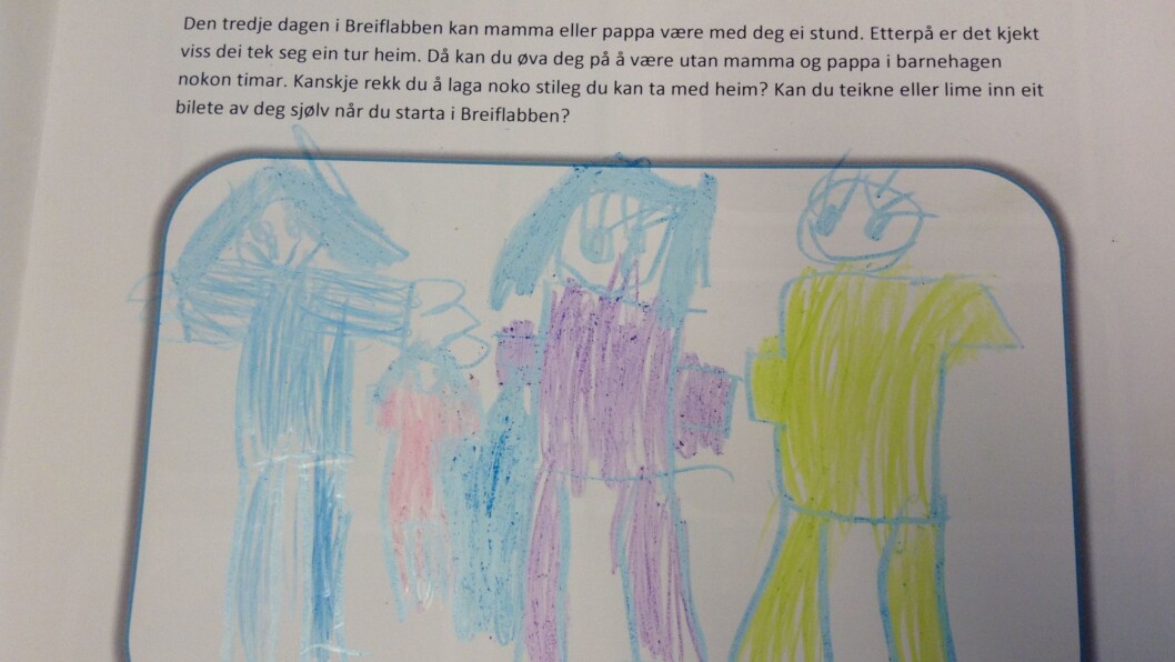 Barna oppfordres til å fortelle litt om hvordan de har det i barnehagen via tegninger i årsplanen. Barna oppfordres til å fortelle litt om hvordan de har det i barnehagen via tegninger i årsplanen.