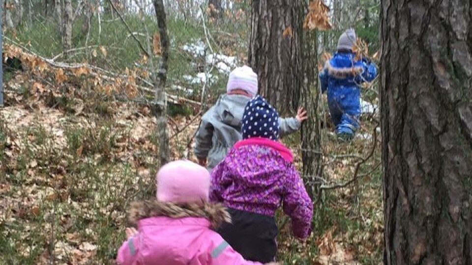 – Et av de viktigste tiltakene vi gjør for å gi de minste barna ro, er å dele dem opp i små grupper, sier styrer Elin G. Skjulestad i Soria Moria barnehage avd. Longum.