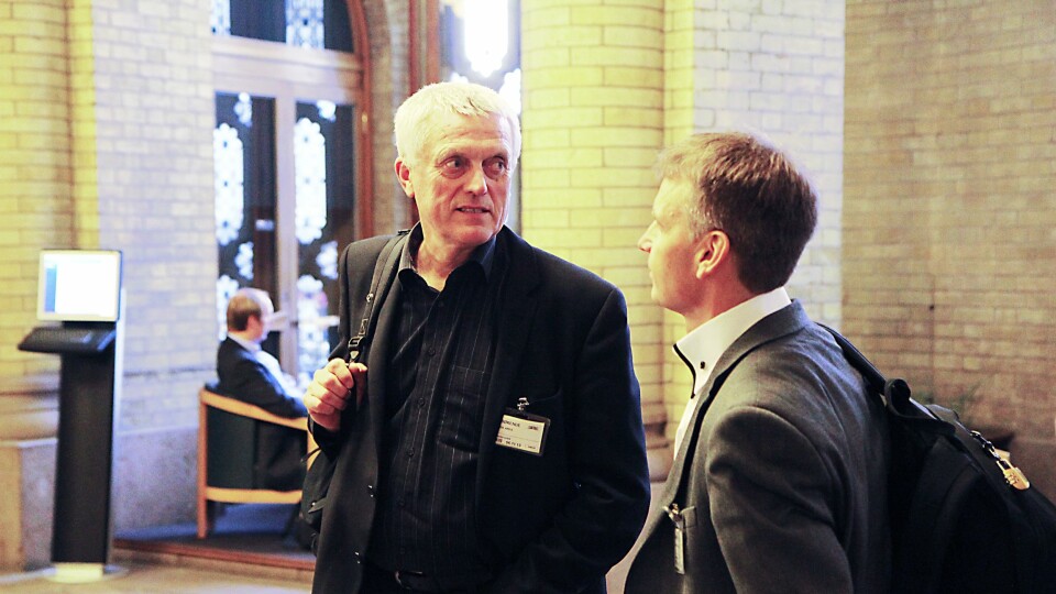 Administrerende direktør i PBL, Arild Olsen (t.v). Her med viseadministrerende direktør i PBL, Jørn-Tommy Schjeldrup.