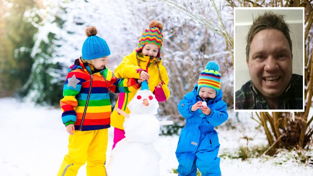 – Det er nesten helt magisk hvordan stemningen forandrer seg når det kommer snø, skriver styrer i Huser gårdsbarnehage, Raymond Tiochta. – Det er nesten helt magisk hvordan stemningen forandrer seg når det kommer snø, skriver styrer i Huser gårdsbarnehage, Raymond Tiochta.
