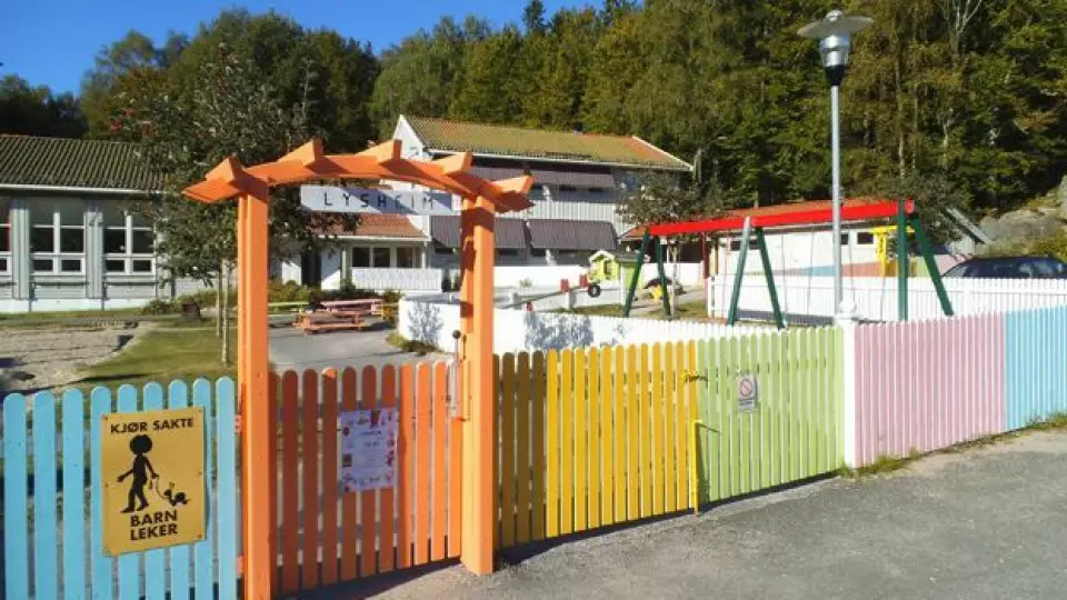 iFokus Lysheim barnehage er en av fire som Larvik kommune kan komme til å kjøpe. Foto: iFokus barnehagene AS