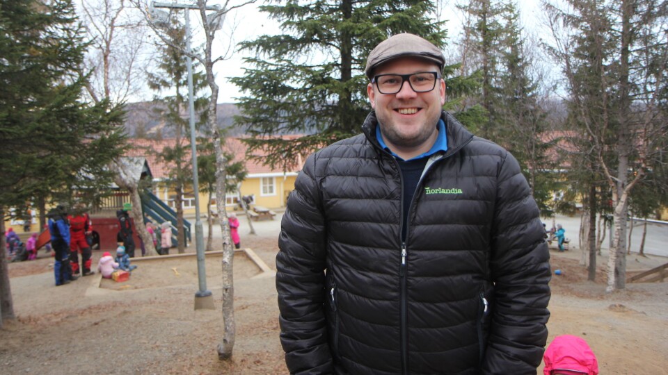 Pedagogisk leder Andreas H. Langfjell jobber i Norlandia Bjørneborgen barnehage i Bodø. Foto: Trine Jonassen (arkiv)