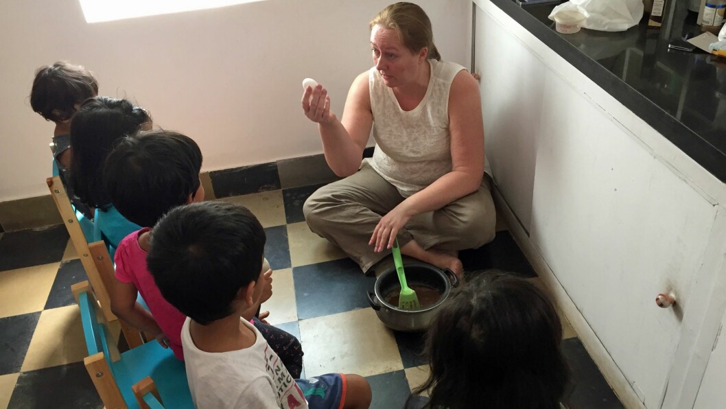 Hanne Kristin Faye er styrer i Tonsenhagen barnehage, som har et tett samarbeid med Papagoya Kindergarten i Bangalore.