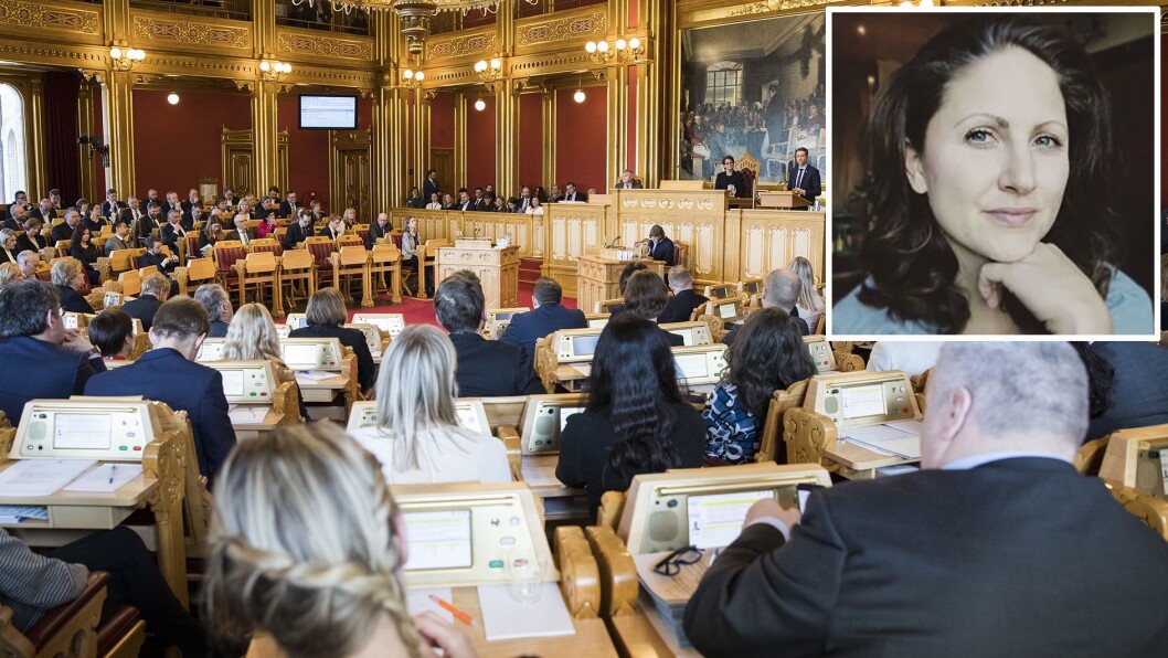 - Hvordan skal vi få til å bygge opp tillit når vi som pedagoger og ansatte i barnehagen ikke har nok hender, eller er nok psykisk tilstedeværelse for å få til dette kjære politikere? spør snart ferdig utdannet barnehagelærer Hedvig Sveum. Foto: Peter Mydske, Stortinget/privat - Hvordan skal vi få til å bygge opp tillit når vi som pedagoger og ansatte i barnehagen ikke har nok hender, eller er nok psykisk tilstedeværelse for å få til dette kjære politikere? spør snart ferdig utdannet barnehagelærer Hedvig Sveum. Foto: Peter Mydske, Stortinget/privat