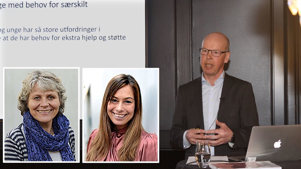 Professorene Ona Bø Wie (til venstre) og Monica Melby-Lervåg ved Institutt for Spesialpedagogikk, Universitet i Oslo er lite imponert over arbeidet til professor Thomas Nordahls ekspertgruppe. Foto: UIO/Silje Wiken Sandgrind Professorene Ona Bø Wie (til venstre) og Monica Melby-Lervåg ved Institutt for Spesialpedagogikk, Universitet i Oslo er lite imponert over arbeidet til professor Thomas Nordahls ekspertgruppe. Foto: UIO/Silje Wiken Sandgrind