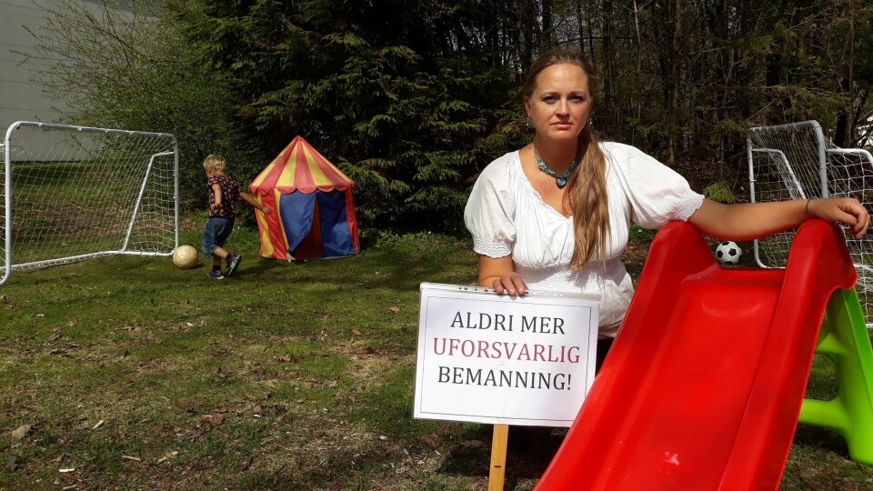 Christina Grefsrud-Halvorsen deltar på vegne av Foreldreopprør 2018.