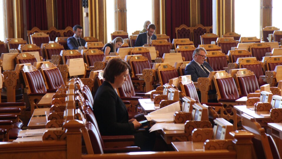 Stortinget har vedtatt en midlertidig lov om tilpasninger i barnehageloven. Bildet er tatt ved en tidligere anledning.
