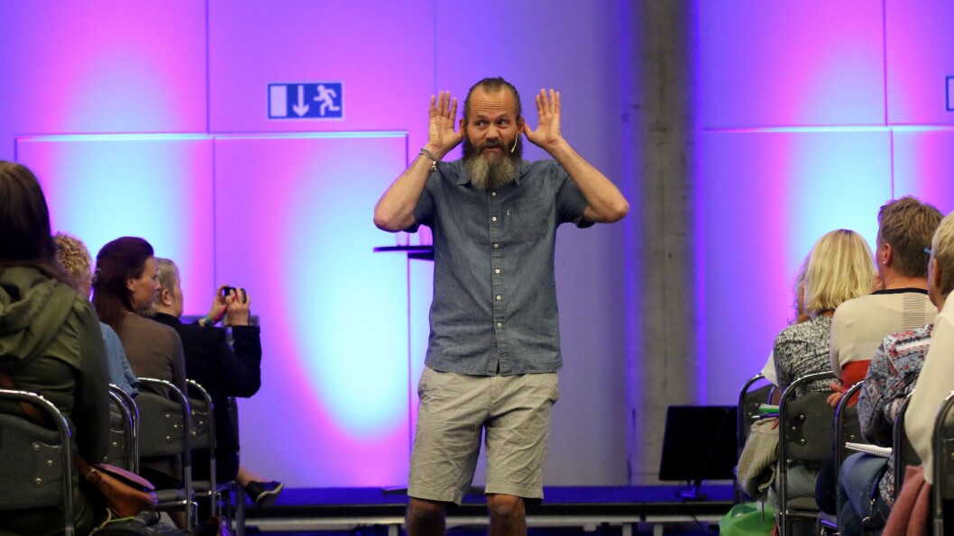 Sondre Bjaberg i aksjon under Barnehage 2018. Sondre Bjaberg i aksjon under Barnehage 2018.