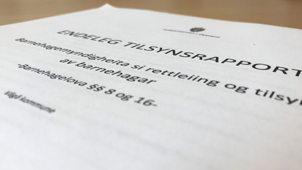 Fylkesmannen i Oppland har ført tilsyn ved Vågå kommune som barnehagemyndighet. Fylkesmannen i Oppland har ført tilsyn ved Vågå kommune som barnehagemyndighet.
