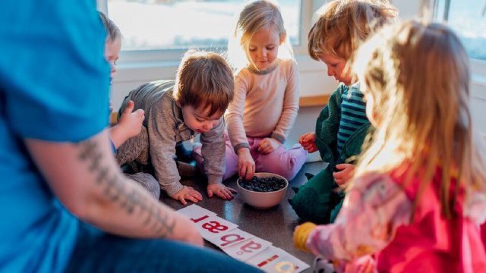 Bravo: – Tidlig innsats er alfa og omega når det gjelder språk, sier spesialpedagog Heidi Aabrekk. Her tas språkleken Bravo i bruk i barnehagen.