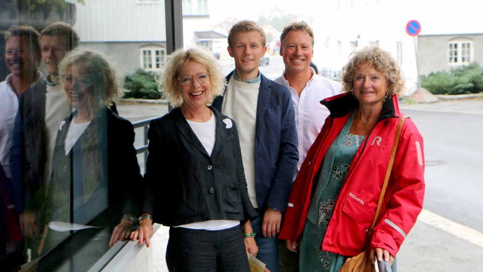 Fra venstre Margrete Wiede Aasland, Sindre Borgund, Robert Ullmann og Pia Friis jobber alle for å forebygge vold, overgrep og omsorgssvikt mot barn.
