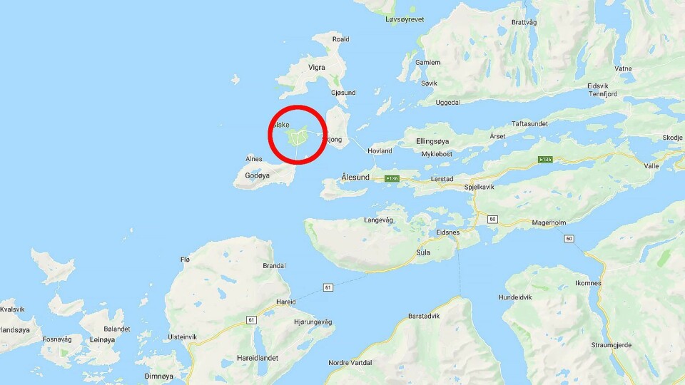Giske barnehage ligger på øya Giske i Møre og Romsdal. Kart: Googlemaps