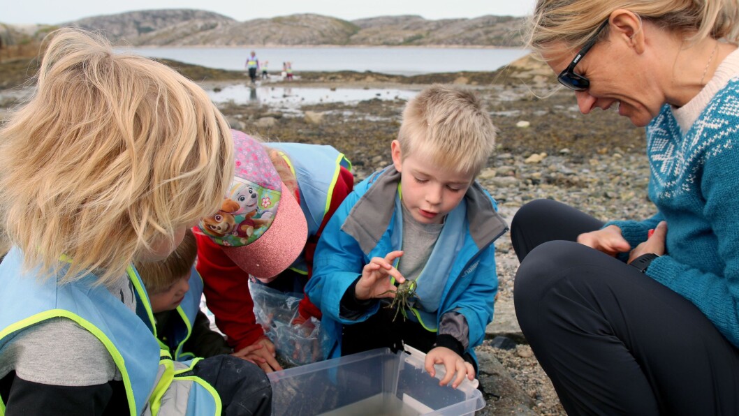 Barna i Asphaugen barnehage er ute hele året, og pedagogisk leder Ada Kramer er en av tre som har gått naturpilotkurs i barnehagen. Nå er de klare for Friluftslivets uke. Barna i Asphaugen barnehage er ute hele året, og pedagogisk leder Ada Kramer er en av tre som har gått naturpilotkurs i barnehagen. Nå er de klare for Friluftslivets uke.