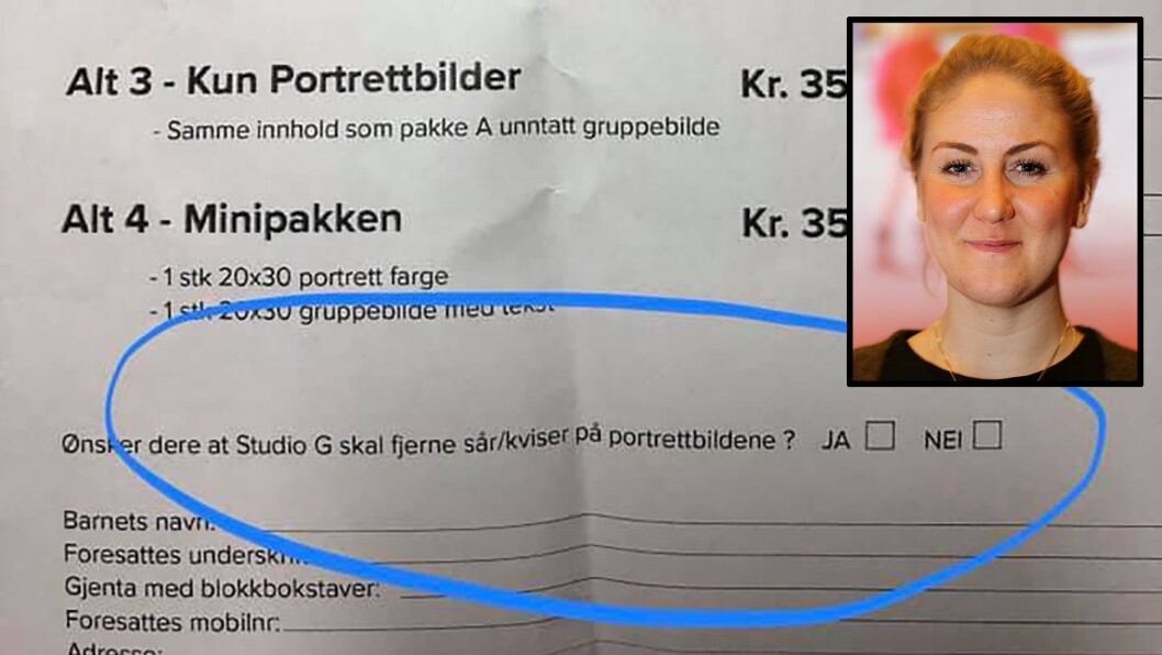 Mamma Tonje Brenna tok tenning da hun leste at fotografen tilbød seg å retusjere barnehagebildene. Foto: Tonje Brenna og Bernt Sønvisen/Arbeiderpartiet Mamma Tonje Brenna tok tenning da hun leste at fotografen tilbød seg å retusjere barnehagebildene. Foto: Tonje Brenna og Bernt Sønvisen/Arbeiderpartiet