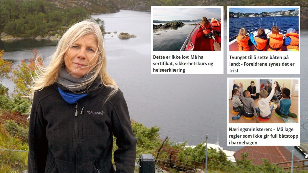 Styrer Lise Lauvik i Langøy friluftsbarnehage har lenge tatt til orde for at reglene for båtbruk i barnehagen må endres. Styrer Lise Lauvik i Langøy friluftsbarnehage har lenge tatt til orde for at reglene for båtbruk i barnehagen må endres.