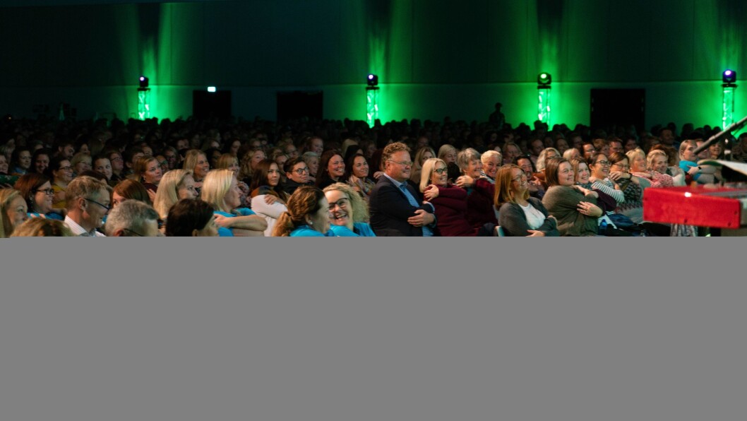 Brorparten av Læringsverkstedets ansatte deltok da Norges største private barnehagekonsern arrangerte årskonferanser i Kristiansand og på Gardermoen nylig. Foto: Læringsverkstedet Brorparten av Læringsverkstedets ansatte deltok da Norges største private barnehagekonsern arrangerte årskonferanser i Kristiansand og på Gardermoen nylig. Foto: Læringsverkstedet