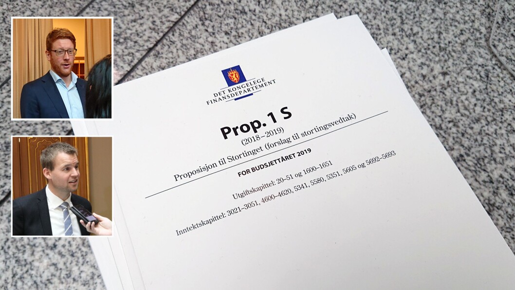 Regjeringens forslag til statsbudsjett for 2019 ble lagt frem mandag formiddag. Regjeringens forslag til statsbudsjett for 2019 ble lagt frem mandag formiddag.