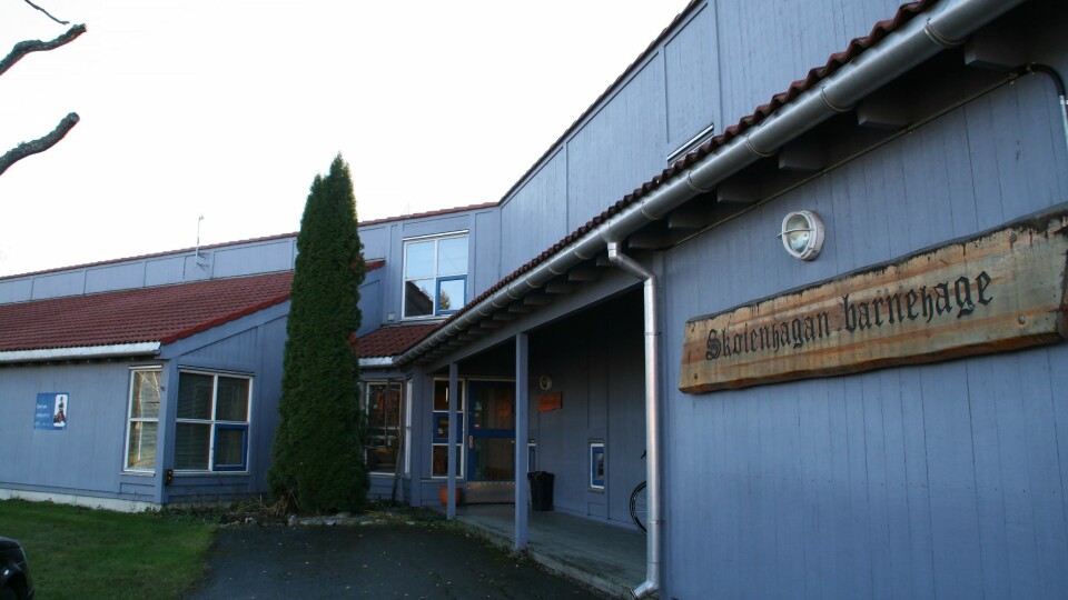 Skøienhagan barnehage er bygget i 1989. Foto: Løten kommune