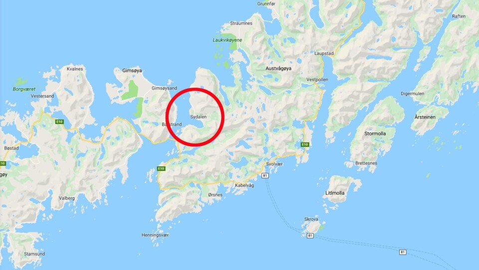 Sydalen ligger i Vågan kommune i Lofoten. Kart: Googlemaps