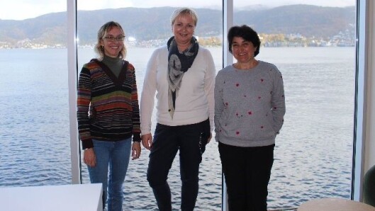 De spanske pedagogene Eba og Cecilia, her sammen med områdeleder Hilde Ersvær (midten). De spanske pedagogene Eba og Cecilia, her sammen med områdeleder Hilde Ersvær (midten).