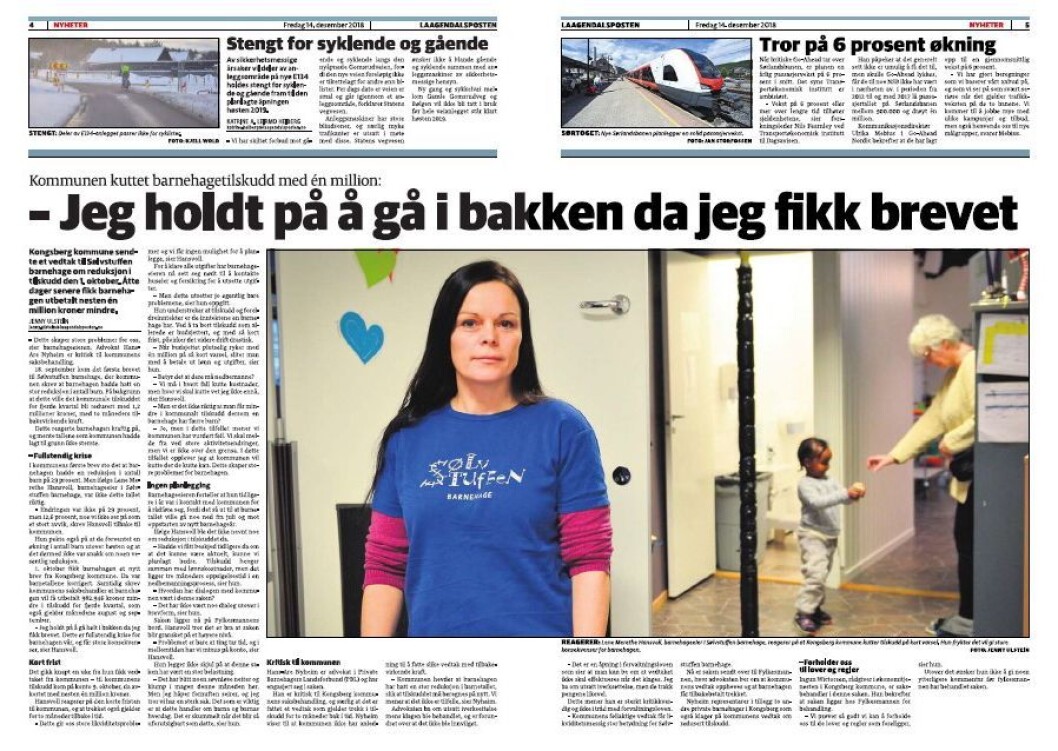 Laagendalsposten 14. desember. Laagendalsposten 14. desember.