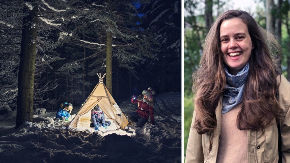 - Som voksen på telttur med barn kan det være utfordrende å senke kravene til turlengde og gå-tempo., skriver Martha Monasdatter Lynne.