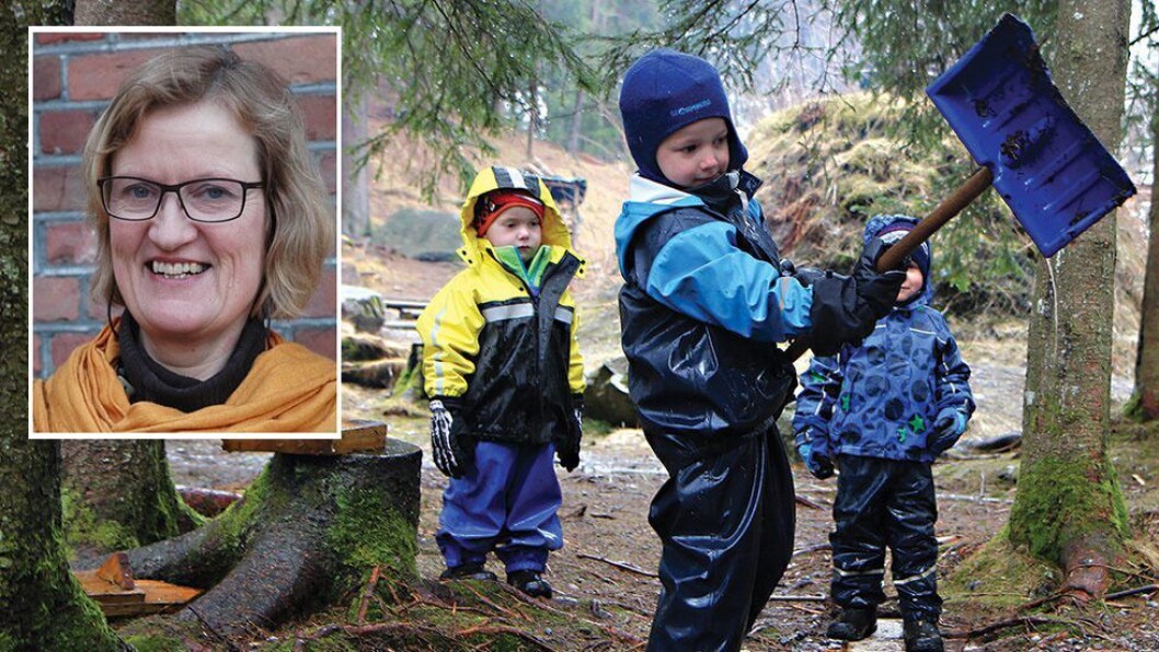 «Kanskje den viktigste egenskapen en barnehageansatt kan ha for å kunne ivareta barns nysgjerrighet, er en stor grad av nysgjerrighet selv,» skriver Anne Greve. «Kanskje den viktigste egenskapen en barnehageansatt kan ha for å kunne ivareta barns nysgjerrighet, er en stor grad av nysgjerrighet selv,» skriver Anne Greve.