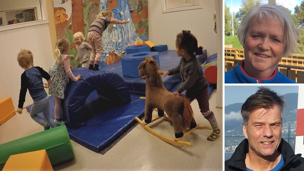 Grevlingrommet ble Tumlerom på Espira Gjemble barnehage i Levanger. Førstelekttor Rune Storli ved DMMH og pedagogisk leder i barnehagen Aud Sigrun Moe, har sammen forsket på denne viktige leken. Grevlingrommet ble Tumlerom på Espira Gjemble barnehage i Levanger. Førstelekttor Rune Storli ved DMMH og pedagogisk leder i barnehagen Aud Sigrun Moe, har sammen forsket på denne viktige leken.