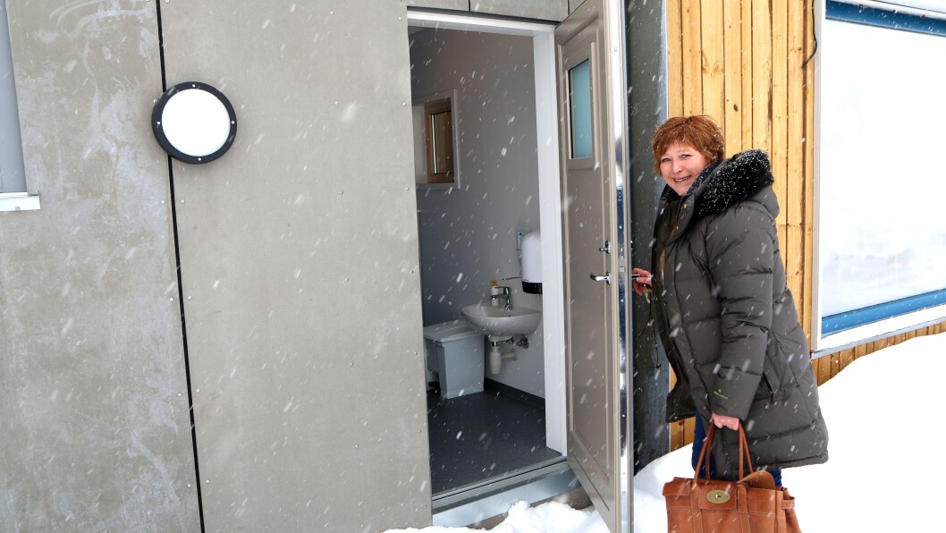 Styrer Britt Helen Aavik har fått den barnehagen hun ønsket seg. Utedo var et av 23 punkter på ønskelista. Styrer Britt Helen Aavik har fått den barnehagen hun ønsket seg. Utedo var et av 23 punkter på ønskelista.
