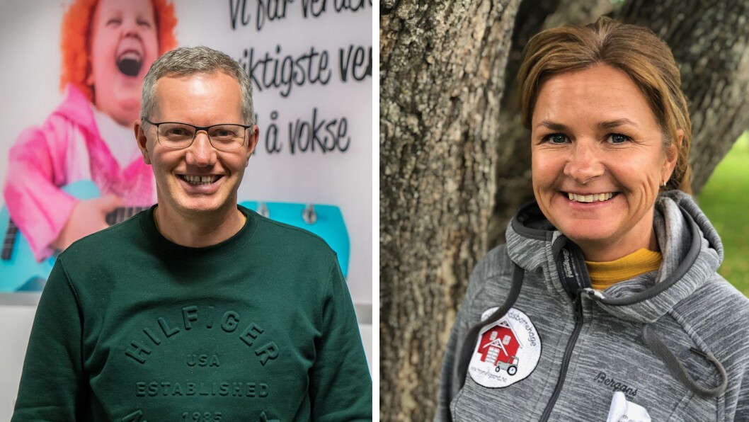 Læringsverkstedets eier Hans Jacob Sundby og Hilde Sofie HJelseth, som eier Tronvik gårdsbarnehage, er begge klare for landsmøtet i PBL til uka. Læringsverkstedets eier Hans Jacob Sundby og Hilde Sofie HJelseth, som eier Tronvik gårdsbarnehage, er begge klare for landsmøtet i PBL til uka.