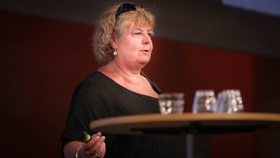 Anitha Gunnarsson er barnehagelærer og leder av den svenske barnehagen Stella Nova. Her på scenen under Nordiske Impulser.