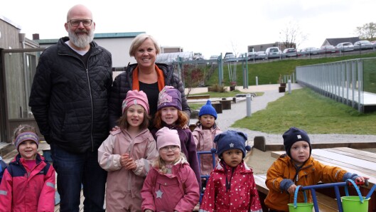 Medeier av barnehagen, Ketil Dybvig og daglig leder Jorunn N. Bøe. Medeier av barnehagen, Ketil Dybvig og daglig leder Jorunn N. Bøe.