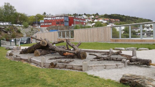– Den store treroten vi har her ute kan for eksempel være en jungel, en brannbil eller en sjørøverskute, alt det barna vil at den skal være. Og barna bruker den på mange ulike måter, sider daglig leder i barnehagen, Jorunn N. Bøe. – Den store treroten vi har her ute kan for eksempel være en jungel, en brannbil eller en sjørøverskute, alt det barna vil at den skal være. Og barna bruker den på mange ulike måter, sider daglig leder i barnehagen, Jorunn N. Bøe.