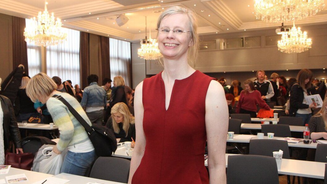 Psykolog og familieterapeut Hedvig Montgomery på barnehagekonferansen Psykolog og familieterapeut Hedvig Montgomery på barnehagekonferansen