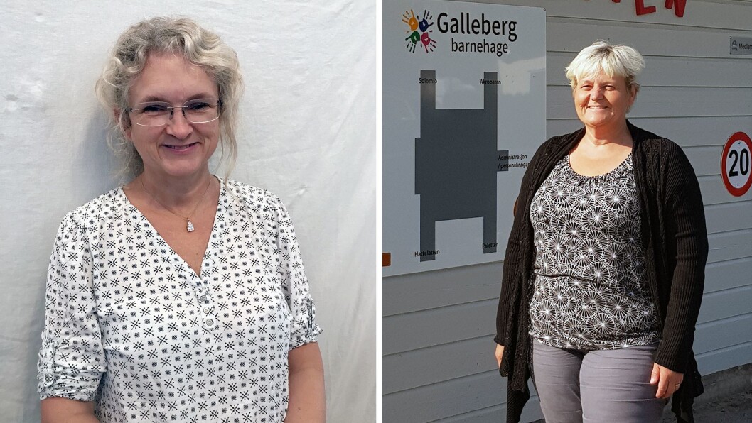 Gunn Tove Blanchard (til venstre) er styrer i BMB barnehage i Holmestrand, og Ellen Espeseth er styrer i Galleberg barnehage i Sande. Nå samarbeider de om å belyse betydningen av de private barnehagene i det som blir deres felles kommune etter nyttår. Gunn Tove Blanchard (til venstre) er styrer i BMB barnehage i Holmestrand, og Ellen Espeseth er styrer i Galleberg barnehage i Sande. Nå samarbeider de om å belyse betydningen av de private barnehagene i det som blir deres felles kommune etter nyttår.